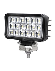Faro de trabajo rectangular 18 leds 1500 lm 9 - 32 v ip67
