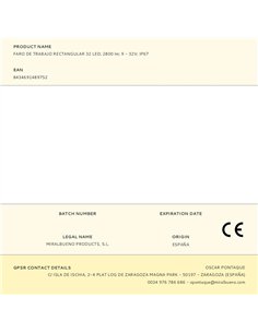 Faro de trabajo ovalado 27 w, 32 led 2800 lm 9 - 32 v ip67 2