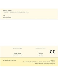 Pila litio cr2 3 v ø15,6 x 27 mm blister 2