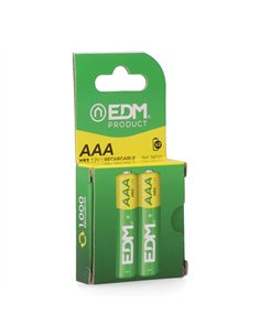 Pila recargable eco-series aaa - hr03 950ma, ø10,5 x 44,5 mm, 2 uds