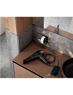 Adaptador giratorio schuko 1 toma + usb a+c 30 w 16 a 250 v~ 2