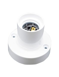 Portalámparas superficie e27 4a 250 v~ blanco ø67 x 57 mm