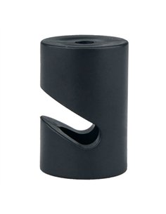 Sujetacables de plástico, cilíndrico, en v, negro, 5 uds