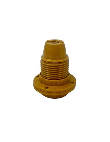 Portalámparas e14 asf todo rosca + 2 arandelas, oro brillante