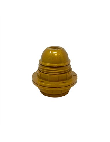 Portalámpras e27 asf todo rosca + 2 arandelas, oro brillante