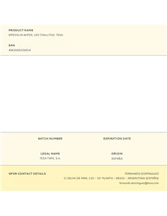 Elpevalin wipes, 150 toallitas. tesa 2