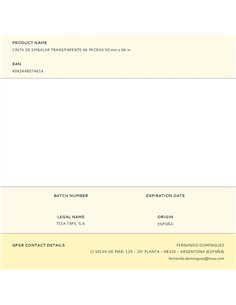 Cinta de embalar transparente 46 micras 50 mm x 66 m 2