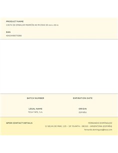 Cinta de embalar marrón 46 micras 50 mm x 66 m 2