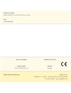 Brida nylon 7,6 x 300 mm natural, 100 uds 2