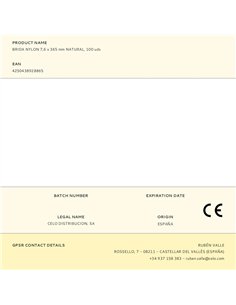 Brida nylon 7,6 x 365 mm natural, 100 uds 2