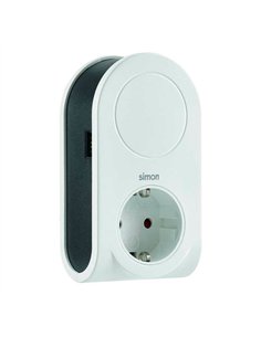 Adaptador 3 conectores usb + 1 usb a + 1 toma schuko 16a 250 v~ blanco