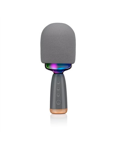 Micrófono karaoke con altavoz, 5 w 7,5 x 7,5 x 22 cm