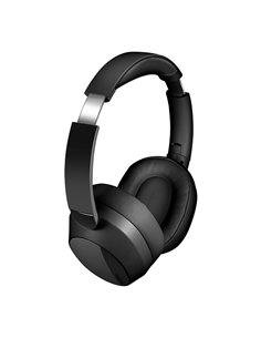 Auriculares plegables negros con bluetooth 6.0, cancelación activa del ruido y micrófono 2
