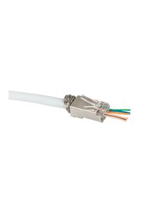 Conector modular rj45 cat.6 stp, 50 uds 2