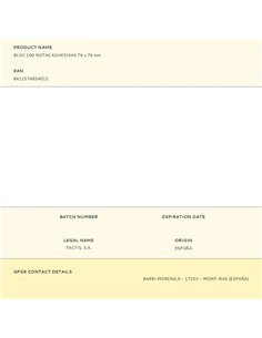 Bloc 100 notas adhesivas 76 x 76 mm 2