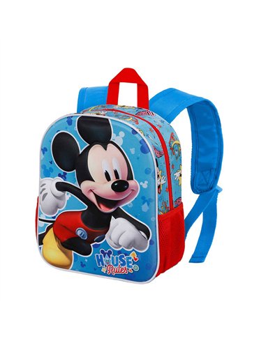 Mochila 3d pequeña mickey mouse house 8,5 l