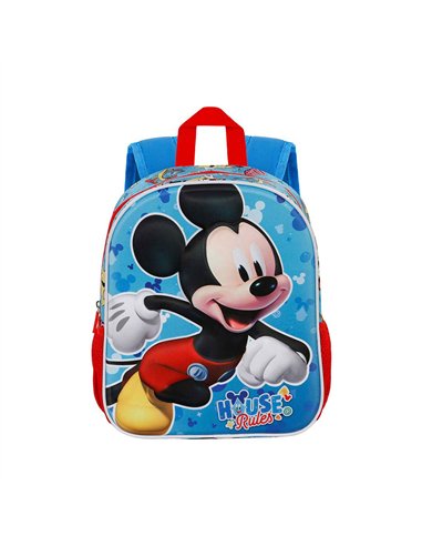 Mochila 3d pequeña mickey mouse house 8,5 l