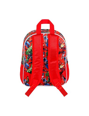 Mochila 3d pequeña los vengadores massive 8,5 l