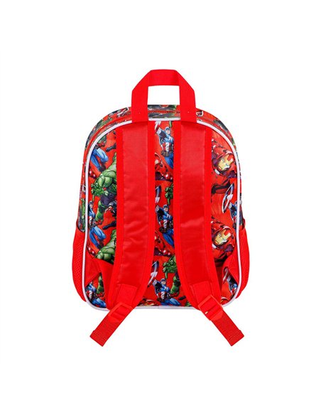 Mochila 3d pequeña los vengadores massive 8,5 l