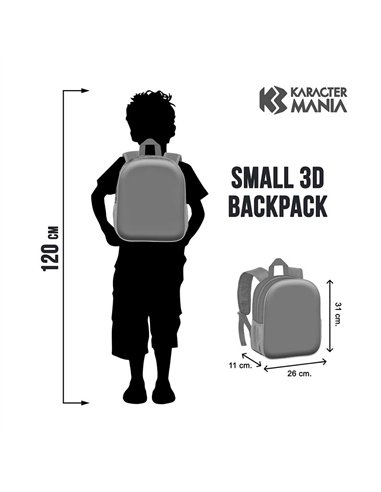 Mochila 3d pequeña los vengadores massive 8,5 l