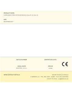 Corrugado para interior medida 23mm m-32 15m ce 2