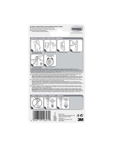 Percha agrupadora de cables, 2 uds + 3 tiras