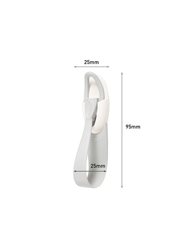 Percha agrupadora de cables, 2 uds + 3 tiras