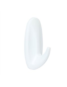 Gancho de diseño pequeño, blanco, 2 uds + 4 tiras, max 450 gr