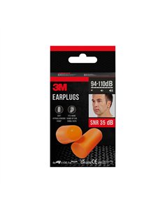 Tapones para los oídos (94-110 db). snr: 35 db, 8 uds (4 pares) 2