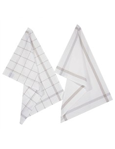 Pack 2 trapos de cocina color gris 45x70cm