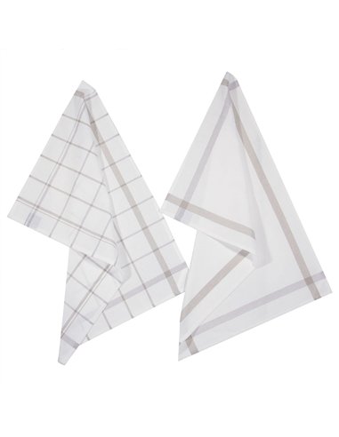 Pack 2 trapos de cocina color gris 45x70cm