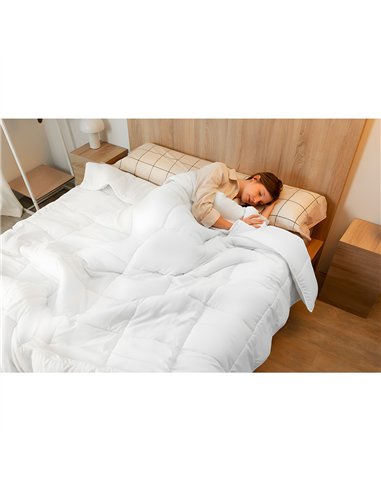 Edredón relleno nórdico nalui warmy e200 blanco 155 x 220 cm