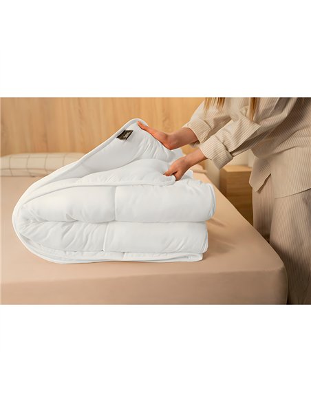 Edredón relleno nórdico nalui warmy e200 blanco 155 x 220 cm