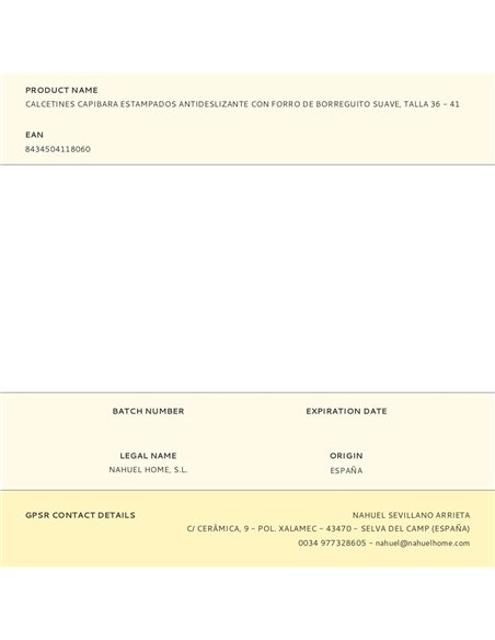 Calcetines capibara estampados antideslizantes con forro de borreguito suave, talla 36 - 41