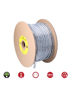Tubo flexiled 2 vias fijo 48 m 30 leds/m ip44 verde 2
