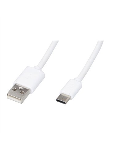 Cable usb-a a usb-c 1,2 m blanco