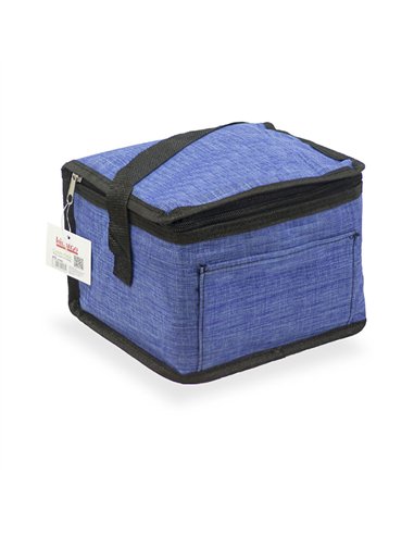 Nevera diseño tejana con asa color azul 4,5 l