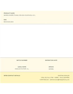 Nevera diseño tejana con asa color azul 4,5 l 2