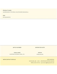 Invernadero tipo mesa color negro 80x40x65cm 2