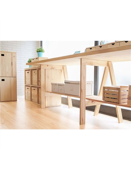 Tablero madera maciza de pino, 140x70x3cm astigarraga