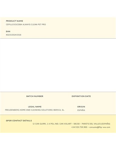 Cepillo escoba always clean pet pro