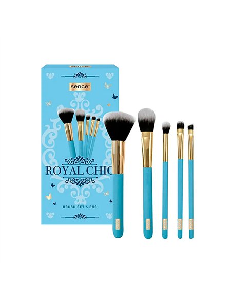 Estuche de 5 brochas de maquillaje