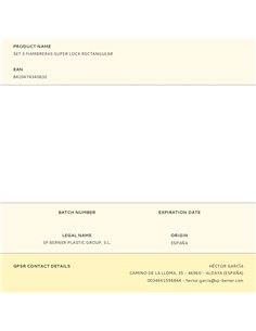 Set 3 fiambreras super lock rectangular 2