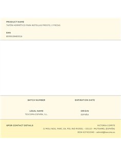 Tapón hermético para botellas presto 2 uds 2