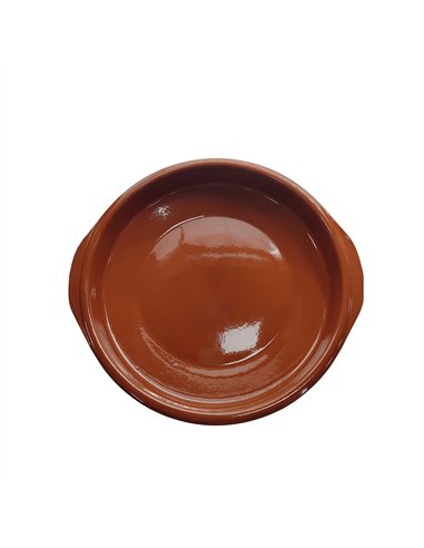 Cazuela clasica de barro con asas ø10 cm