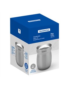 Recipiente para mate de acero inoxidable 240 ml 2