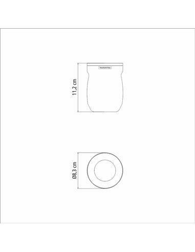 Recipiente para mate de acero inoxidable 240 ml