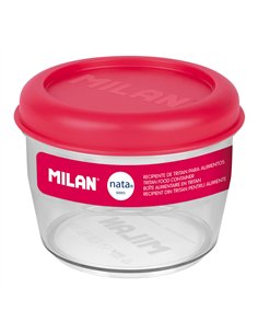 Fiambrera de tritán hermética redonda nata® 624 rosa 500 ml