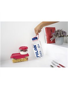 Fiambrera de tritán hermética redonda nata® 624 rosa 500 ml 2