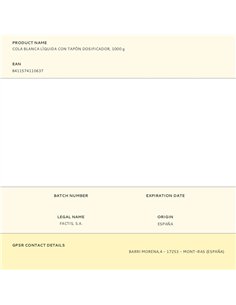Cola blanca líquida con tapón dosificador, 1000 g 2